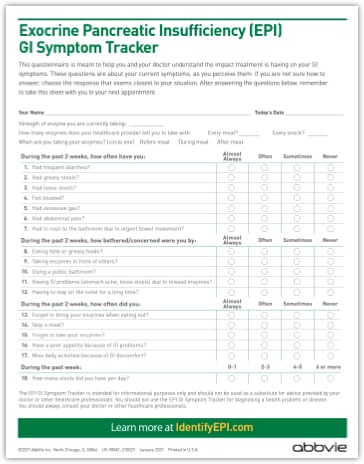 Image of GI Symptom Tracker PDF